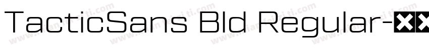 TacticSans Bld Regular字体转换